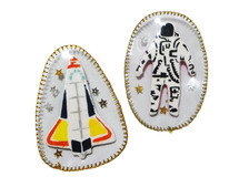 宇宙ブローチ 〈ロケット〉
