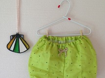 男の子かぼちゃパンツ ライム