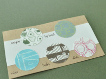シール50枚入り（5柄×10）Textile seal*Days