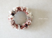 rose dress wreath..pwc.
